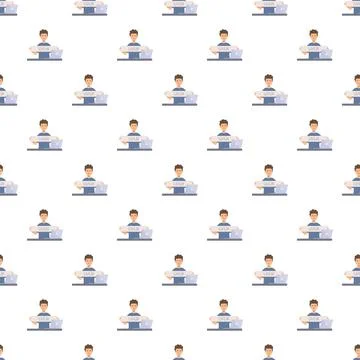 Ui ux designer working on digital interface technology pattern イラスト素材