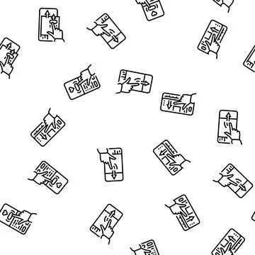 Ui ux digital develop code app seamless pattern vector Stockillustratie