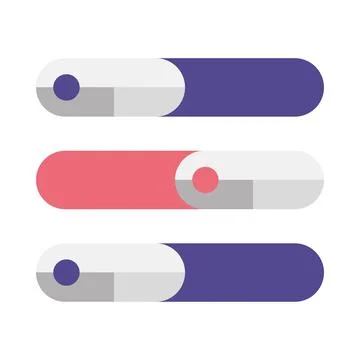 Ui ux element interface Ilustração Stock