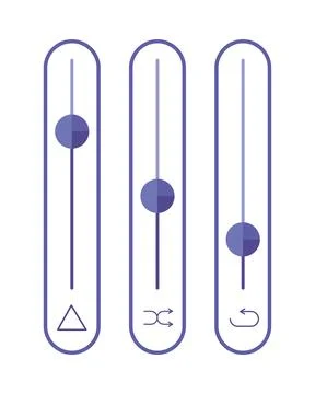 Ui ux elements experience Stock Illustration