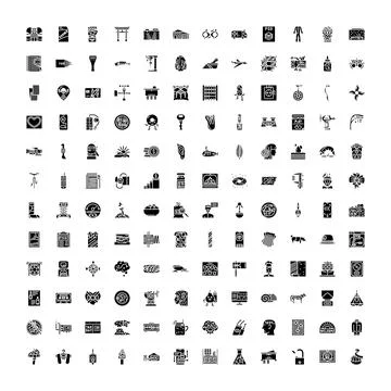 Ui ux web application mobile icons set Stock Illustration