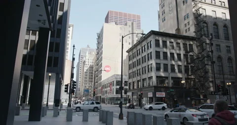 UIC Building in Chicago Loop Stock Footage 239102192