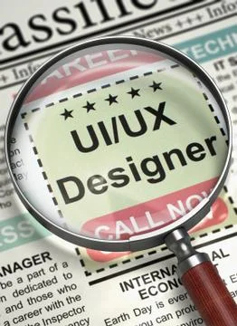Uiux Designer Join Our Team. 3D イラスト素材