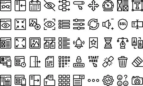 Uiux icons High-Quality Vector Icons Collection with Editable Stroke. Ideal.. Stock Illustration