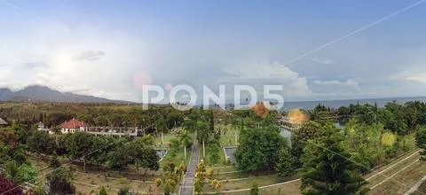 Ujung Water Palace- palace complex in Karangasem, Bali, Indonesia... Stock Photos