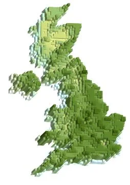 Uk abstract map Stock Illustration