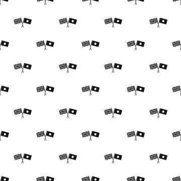 UK and Japan flags pattern, simple style Stock Illustration