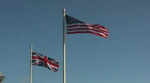 UK and US flags. Vídeo Stock 290889