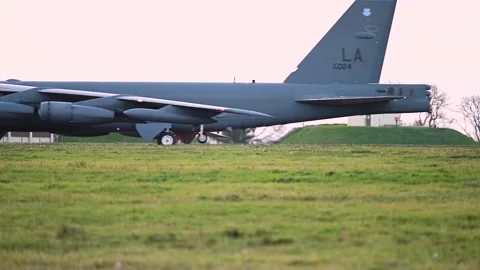 UK: B-52s Launch for NATO Exercise APEX JET Stock Footage 293512722
