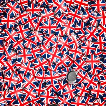 UK badges background Illustrazione stock