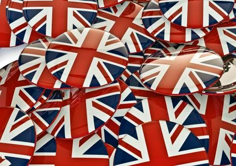 UK badges Stock-Illustration