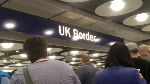 UK Boarder Stock Footage 81374892
