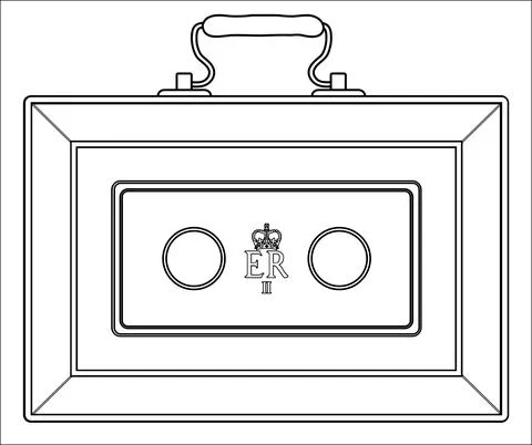 UK Budget Box Stock Illustration