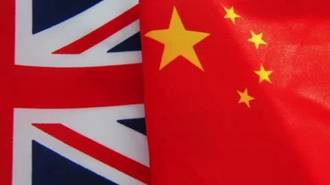 A UK, China relations concept. Stock Footage 317549260
