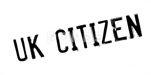 UK Citizen rubber stamp Stock Illustration