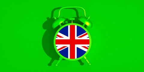 Uk clock 3d Stock Photos