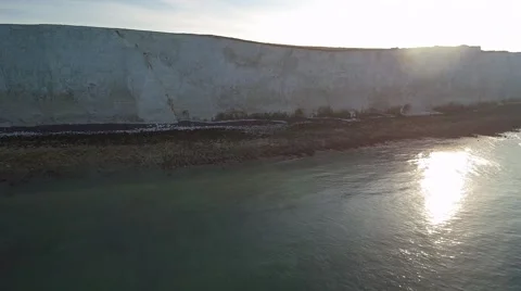 UK Coastline by Drone Video stock 66382173