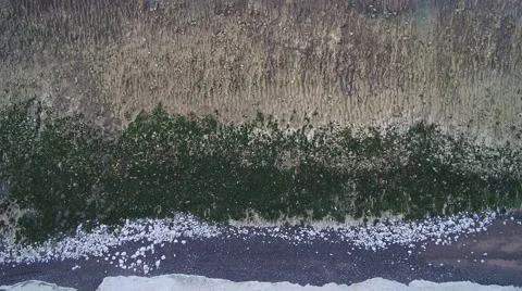UK Coastline by Drone Video stock 66382191