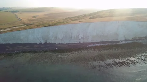 UK Coastline by Drone Video stock 66382403