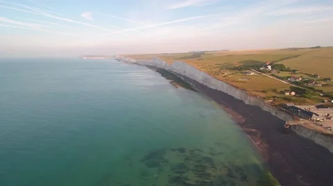 UK Coastline by Drone Video stock 66382437