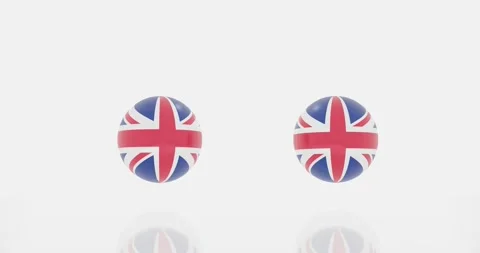 UK countries flag symbol Video stock 184828639