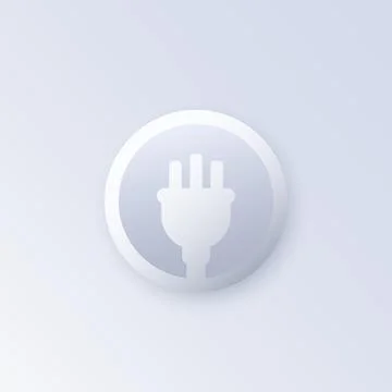 Uk electric plug icon, vector design Stock Illustration