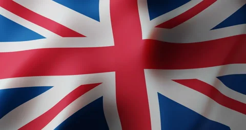 UK Flag Animation,  UK Background Colors  (3D Rendered Animation) Stock Footage 170370040