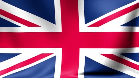 UK flag background. Animated waving Great Britain flag abstract. Background Stock Footage 71735013