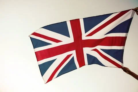 UK flag close up Foto stock