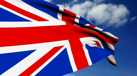UK flag Vídeo Stock 368297