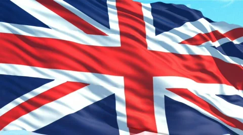Uk flag Stock Footage 623004
