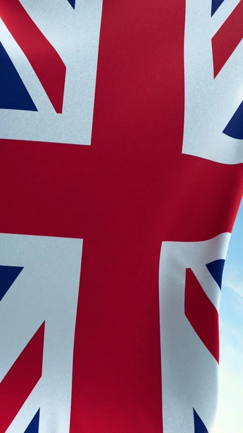 UK flag at sunset Stock Footage 299933077