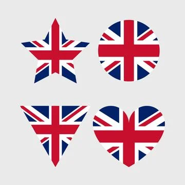 UK flag vector icon. United Kingdom and Great Britain flag illustration 스톡 일러스트