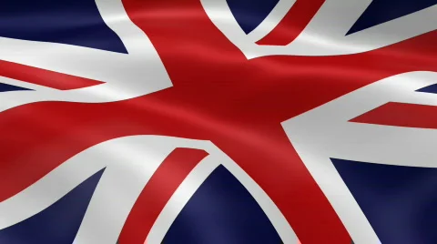 UK FlagInTheWind Stock-Footage 714418