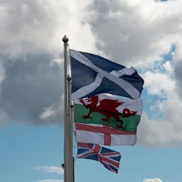 UK Flags Stock Photos
