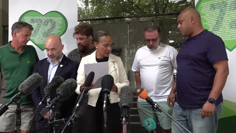 UK: Grenfell United react to the inquiry’s final damning report Stock Footage 283590286