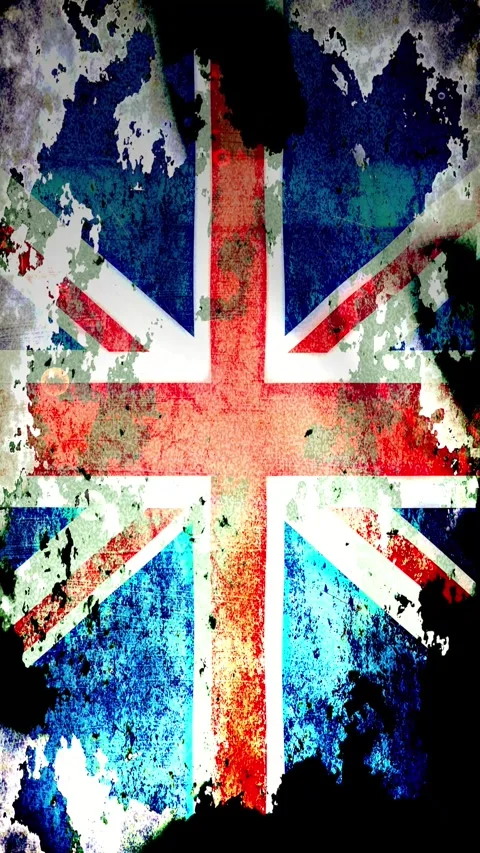 UK Grunge Flag Stock Footage 286116601