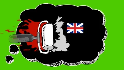 UK - Hand-Drawn Animation - thinking bubble black Stock Footage 97998828