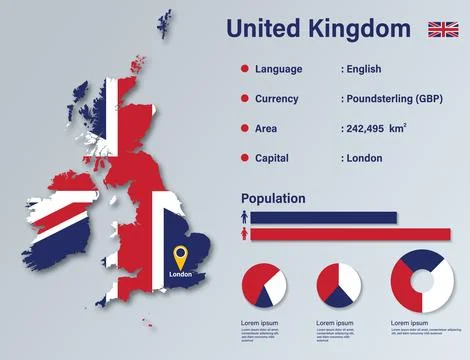 UK Infographic Stock Illustration