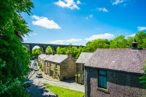 UK Ingleton June 2 2106 Ingleton is a beautiful and picturesque village in Yo Foto stock