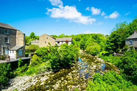 UK Ingleton June 2 2106 Ingleton is a beautiful and picturesque village in Yo Stock Photos