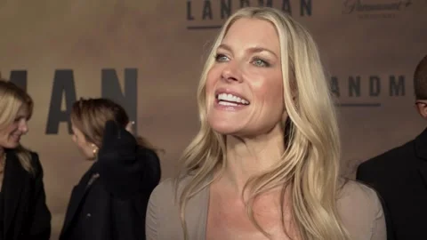 UK: Interviews with Ali Larter and Jon Hamm at the UK screening of Landma... Stock Footage 291370325