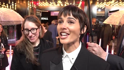 UK: Interviews with cast and crew of Smile 2 at special screening in London Stock Footage 287414492