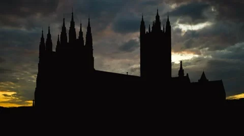 UK London Canterbury Cathedral 1 Stock Footage