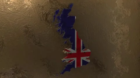 UK  Map Stock Footage 277899994