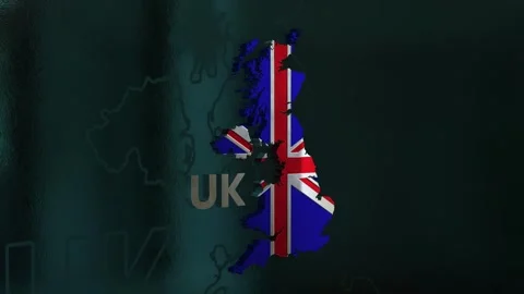 UK Map Stock Footage 279768342