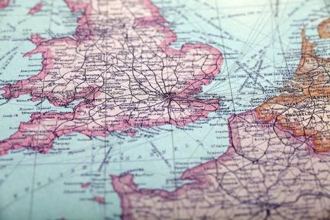 Uk map Stock Photos