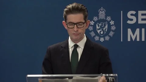 UK: MI5 boss says ‘staggering’ rise in children being investigated for terro... Stock Footage 287384974