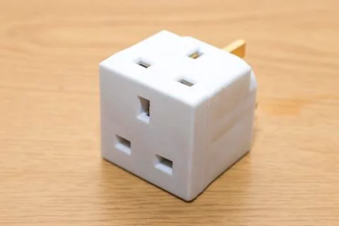 UK Multi plug adapter extension Stock Photos