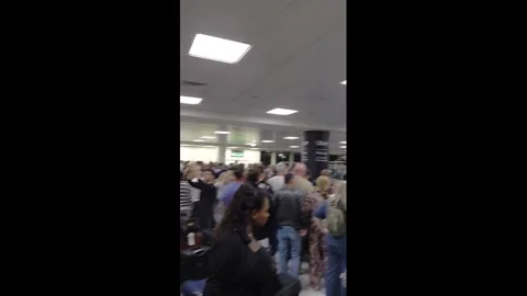 UK: NATS Flight Data Processing System Fault Disrupts Flights at Major Ai... Stock Footage 345043229